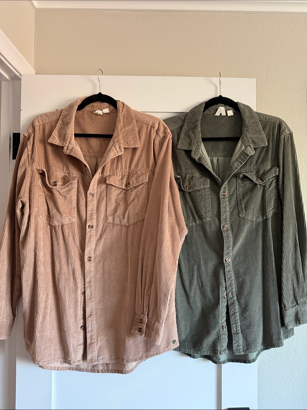Bundle of (2) Roxy “Let It Go” Corduroy Button-Up Shirts